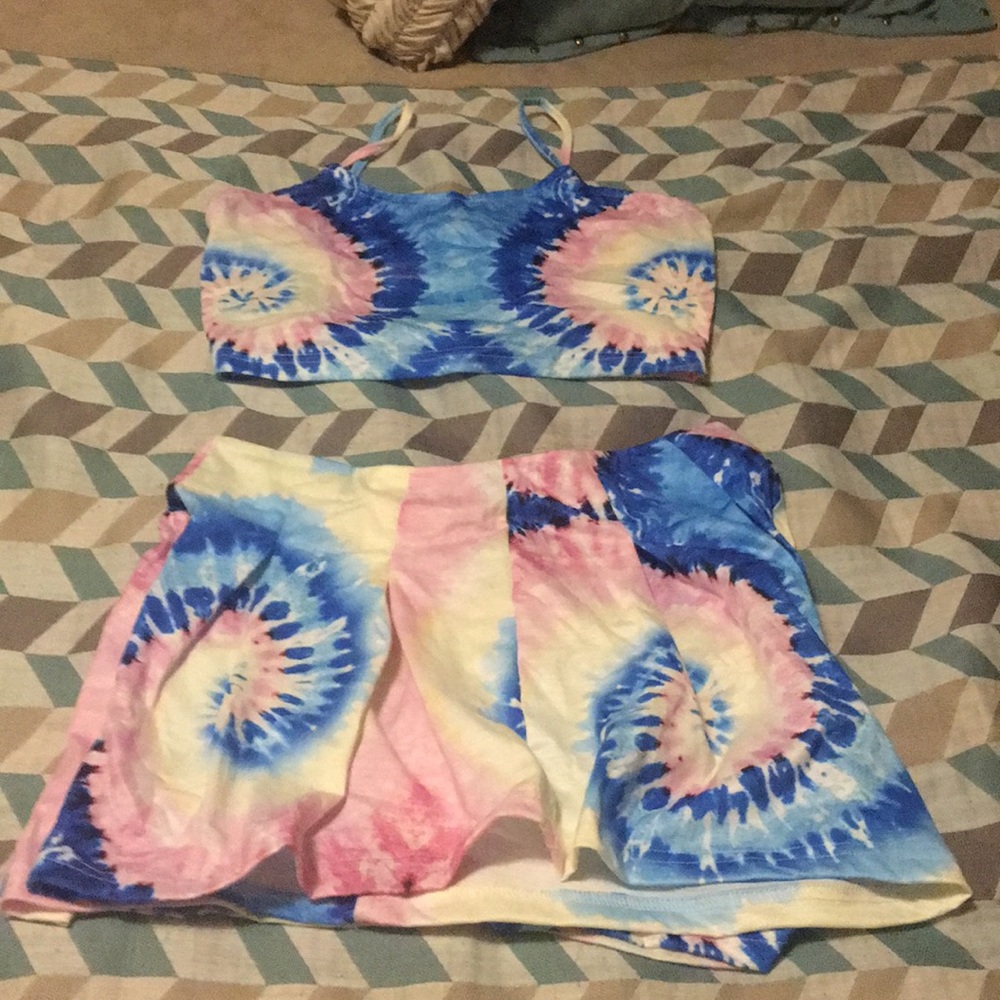 2 piece shorts and tank